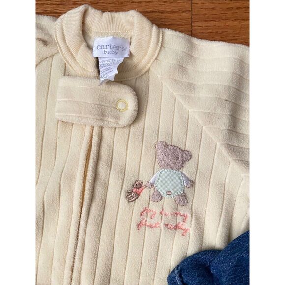 Carter's Baby Girl 6-9 Month Lot Outfits Matching Headband Sleep Sack Vintage - Picture 6 of 9